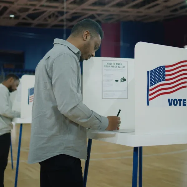 man voting based on his name