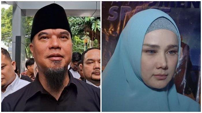 ALASAN TAK HADIR - Ahmad Dhani sambangi KPAI untuk membuat aduan tentang dugaan pelanggaran perlindungan anak terhadap putrinya. Ahmad Dhani di KPAI, Menteng Jakarta Pusat, Rabu (9/7/2025) (kiri). Potret Mulan Jameela. Alasan Ahmad Dhani dan sang istri, Mulan Jameela tidak hadir dalam acara resepsi kedua El Rumi dan Syifa Hadju terjawab.