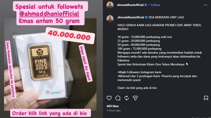 unggahan ig ahmad dhani