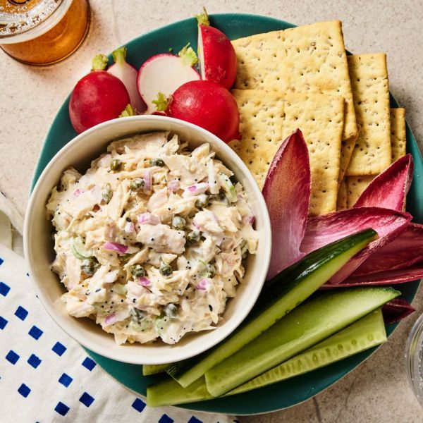 Recipe image of Everything Bagel Tuna Salad Credit: Photographer: Morgan Hunt Ward, Prop Stylist: Phoebe Hauser, Food Stylist: Emily Nabors Hall
