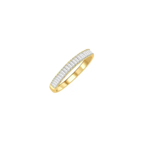 London Collection 14k Yellow Gold Baguette Diamond Band.