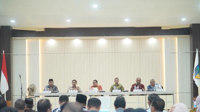 RAPAT - Pemerintah Daerah Bolaang Mongondow Utara menggelar rapat Indeks Pencegahan Korupsi Daerah (IPKD) Monitoring, Controlling, Surveillance for Prevention (MCSP) di Lantai III Kantor Bupati Boltara, Kamis (7/5/2026).