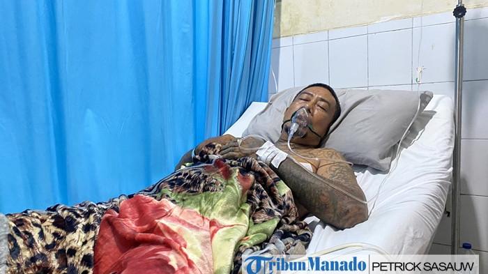 PASIEN - Potret Muhammad Chalim alias Mat Ular yang dirawat di RSUP Kandou Malalayang, Kota Manado, Sulawesi Utara pada Kamis (7/5/2026). Istri Mat Ular mengungkapkan, sang suami sempat tak sadarkan diri selama 4 jam.