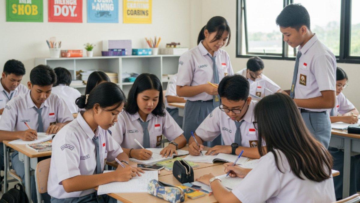 SISWA SMA - Ilustrasi siswa SMA. 