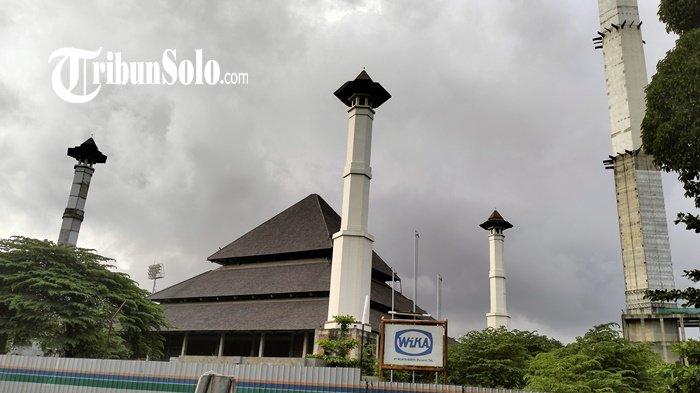 LANJUT - Potret Masjid Sriwedari Solo, beberapa waktu lalu. Pembangunan Masjid Sriwedari di Solo yang sempat mangkrak selama lima tahun kini kembali memiliki peluang dilanjutkan.