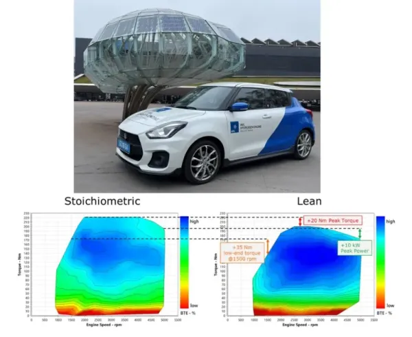 suzuki swift with hydrogen powered internal combustion engine 2