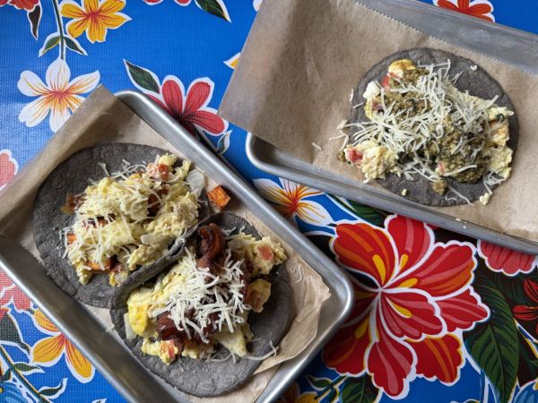 Breakfast Tacos from Taco TempleCredit: Abigail Abesamis Demarest