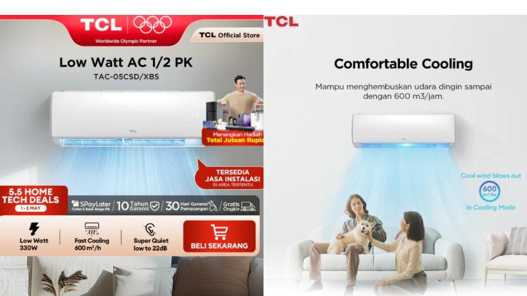 TCL AC TAC 05 CSD/XB 0.5 PK AC Low Watt
