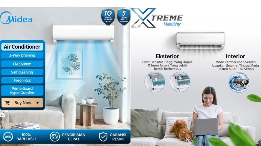 Midea AC Air Conditioner Standard 0.5PK MSAFE-05CRN2X