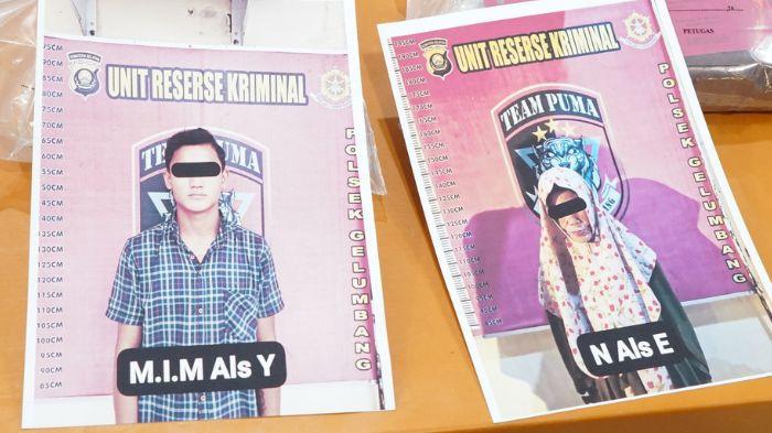 DIAMANKAN - Pelaku Saat Diamankan Polisi. Dikabarkan Hilang, Nenek di Muara Enim Tewas Dibunuh Anak dan Cucu Kandungnya, Dendam Bertahun-tahun