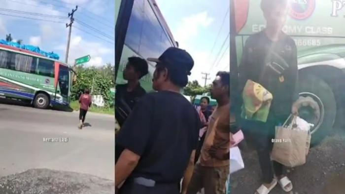 BUS ALS KECELAKAAN- Sebuah rekaman amatir dari keluarga korban mengungkap penampakan terakhir bus Antar Lintas Sumatra (ALS) sebelum terlibat kecelakaan mengerikan dengan truk tangki BBM di Jalinsum Muratara, Rabu (6/5/2026) siang.