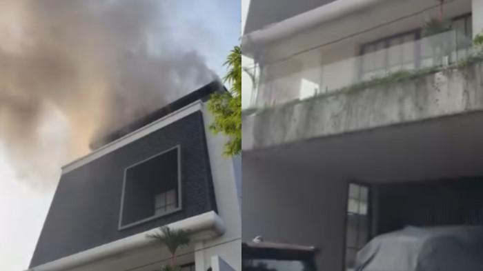 KEBAKARAN RUMAH - Rumah anggota IV BPK RI Haerul Saleh kebakaran di Jalan Tanjung Barat Raya, Jagakarsa. Haerul dinyatakan meninggal dunia, Jumat (8/5/2026)