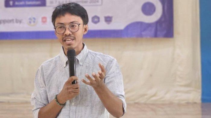 Andri Munazar, Direktur Utama PT Wasilah Internasional Group, saat menjadi narasumber pada seminar Open Minded.