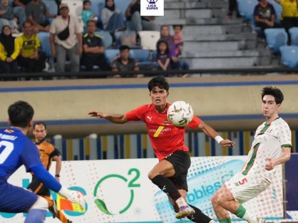 Ramadhan Sananta turut berlaga saat DPMM FC ditahan imbang Kuching City dalam lanjutan Liga Malaysia, Sabtu (25/4/2026).