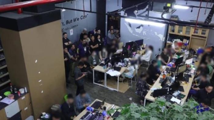 Lokasi yang diduga menjadi tempat praktik judi online