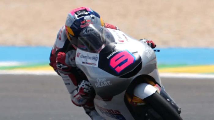 FINIS P4 - Pebalap Indonesia Veda Ega Pratama dari Honda Team Asia finis urutan ke 4 dalam Moto3 Prancis 2026, MInggu (10/5/2026) sore.