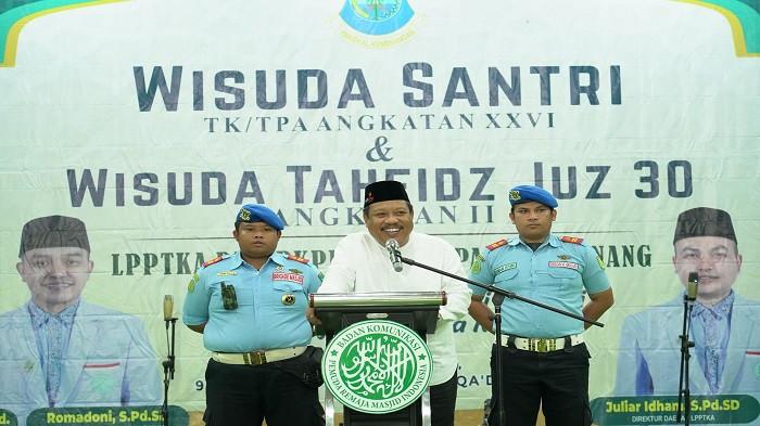 Istimewa/ dok Prokopim Pemkot PangkalpinangWISUDA SANTRI TPA -- Wali Kota Pangkalpinang, Saparudin menghadiri wisuda santri Taman Pendidikan Al-Qur’an (TPA) se-Kota Pangkalpinang yang diselenggarakan Badan Komunikasi Pemuda Remaja Masjid Indonesia (BKPRMI), Minggu (10/5/2026).