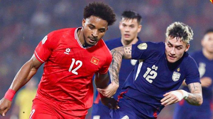 Aksi Nguyen Xuan Son saat melawan Thailand pada laga final Piala AFF 2024 leg pertama, Kamis (2/1/2025) malam WIB.