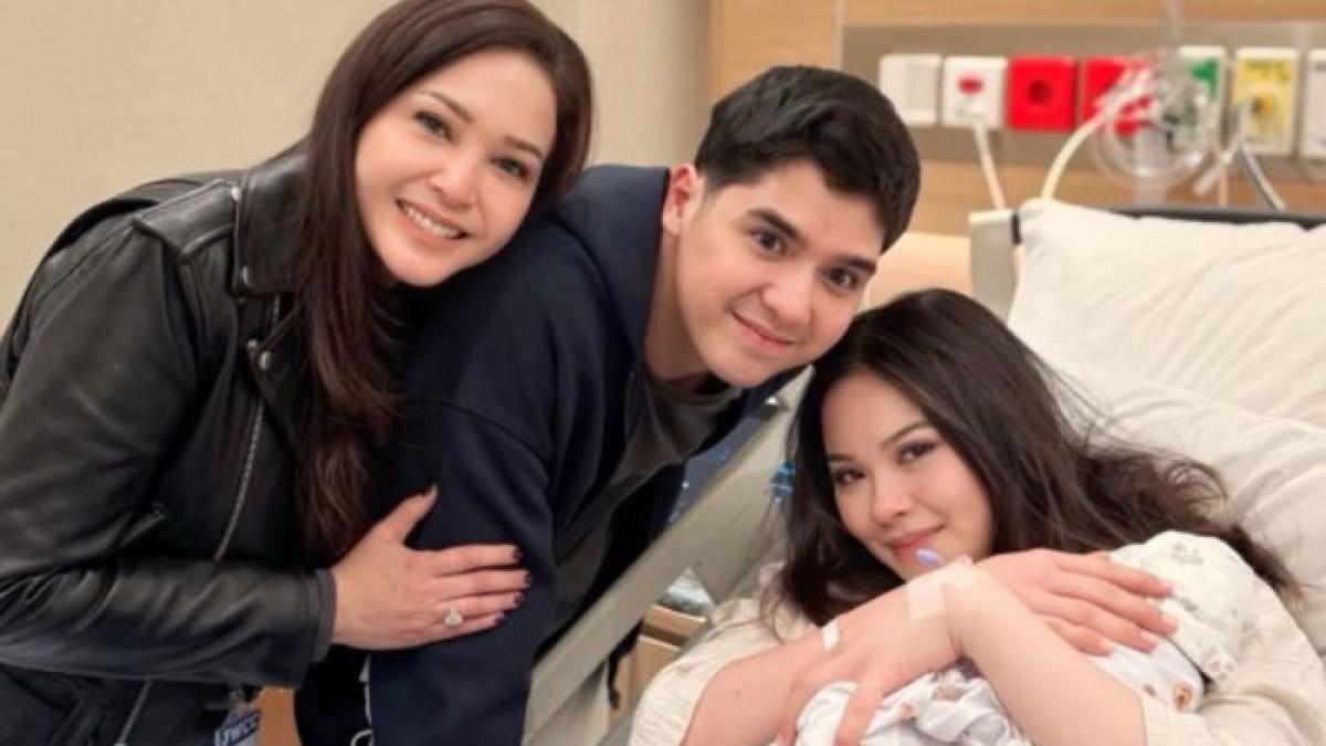 KELAHIRAN CUCU PERTAMA - Maia Estianty dan Ahmad Dhani sama-sama membagikan kebahagiaan usai kelahiran cucu pertama dari Al Ghazali dan Alyssa Daguise, Minggu (10/5/2026).