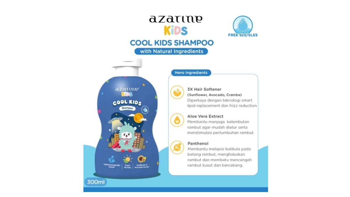 Ilustrasi kandungan utama produk Azarine Kids Cool Kids Shampoo 300 ml