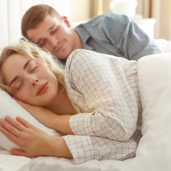 couple sleeping peacefully