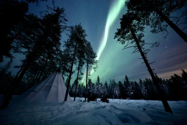 Rovaniemi gets about 150 nights of Northern Lights. Photo: Author Rovaniemi gets about 150 nights of Northern Lights. Photo: Author