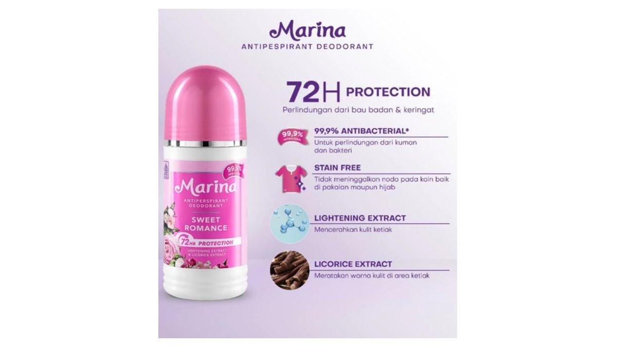 Ilustrasi varian Marina Anti Pespirant Deodorant Sweet Romance