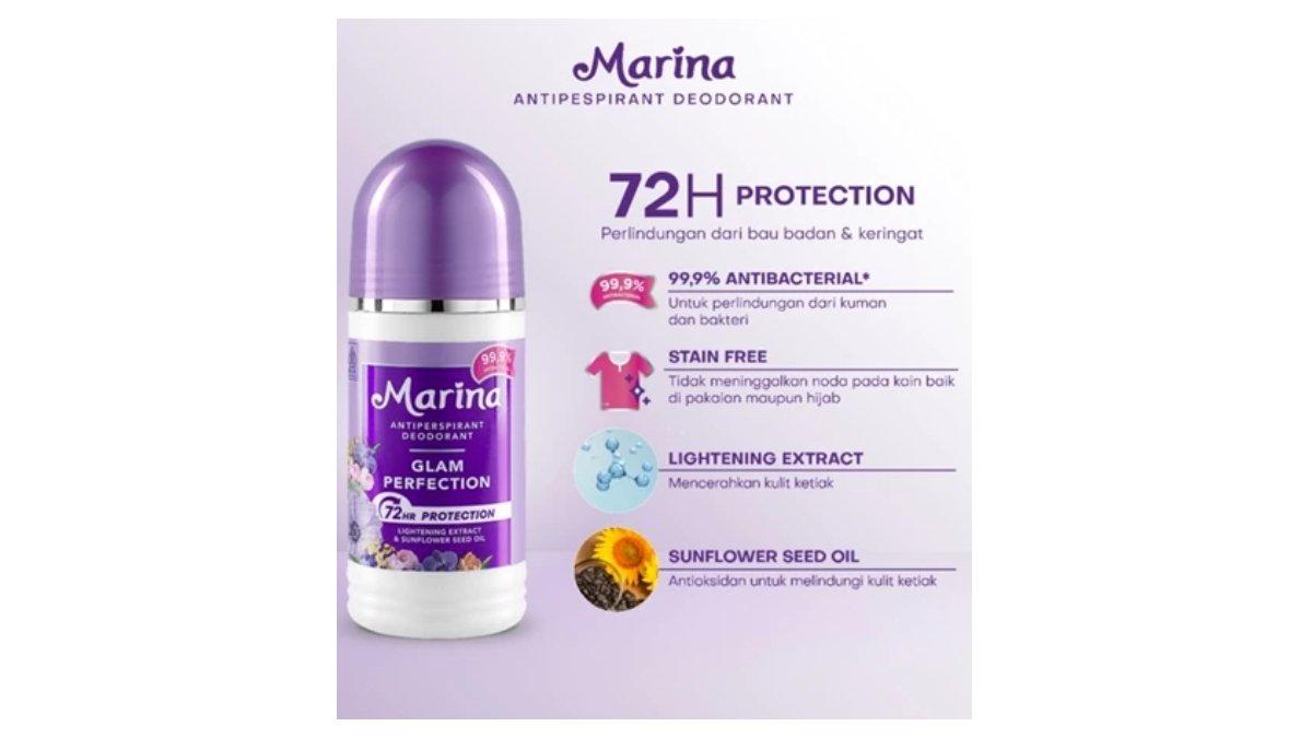 Ilustrasi varian Marina Anti Perspirant Deodorant Glam Perfection
