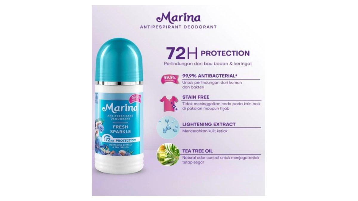 Ilustrasi varian Marina Anti Pespirant Deodorant Fresh Sparkle