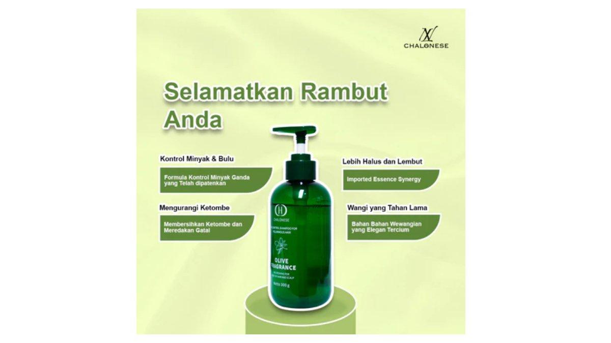 Ilustrasi kelebihan dari produk Chalonese Oil Control Shampo 300g