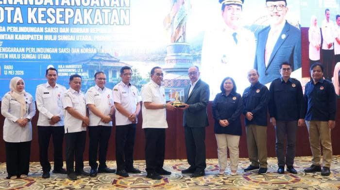 Penandatanganan nota kesepakatan dengan LPSK 01