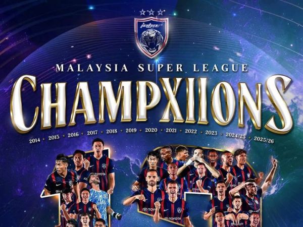 Johor Darul Ta'zim menjadi juara Liga Malaysia 2025/26, trofi ke-12 beruntun. 
