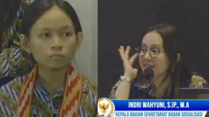 DICOPOT -  Indri Wahyuni, juri Lomba Cerdas Cermat (LCC) Empat Pilar MPR RI tingkat provinsi di Pontianak, Kalimantan Barat, yang didesak dicopot dari jabatannya.