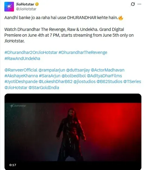Indian audiences face longer wait for Dhurandhar 2 OTT release