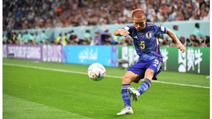 KE PIALA DUNIA - Penampilan Yuto Nagatomo ketika membela Timnas Jepang di laga internasional. Wingback veteran ini dipanggil memperkuat Samurai Biru untuk Piala Dunia 2026, Jumat (15/5/2026).