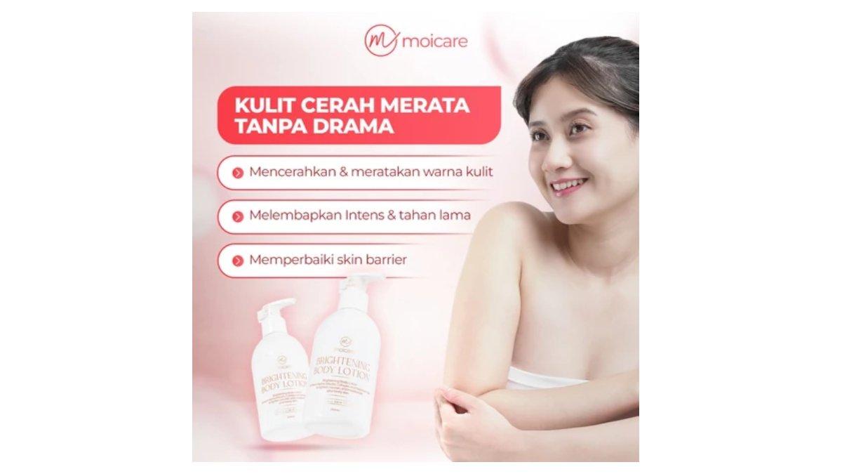 Ilustrasi kelebihan dari produk Moicare Brightening Body Lotion