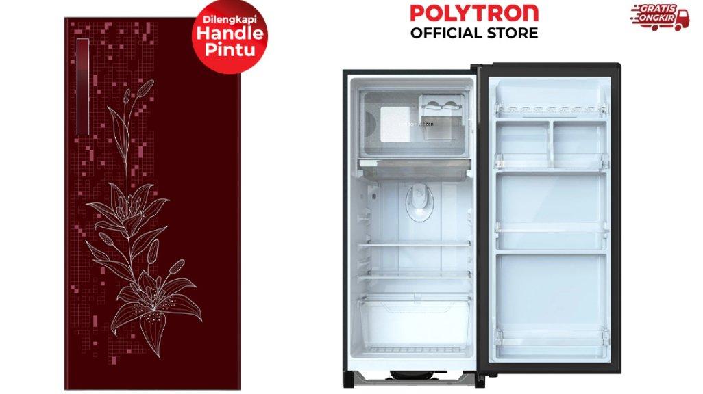 POLYTRON Kulkas 1 Pintu Belleza 180 Liter - PRA 18DMR.