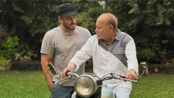 Salman Khan with Salim Khan