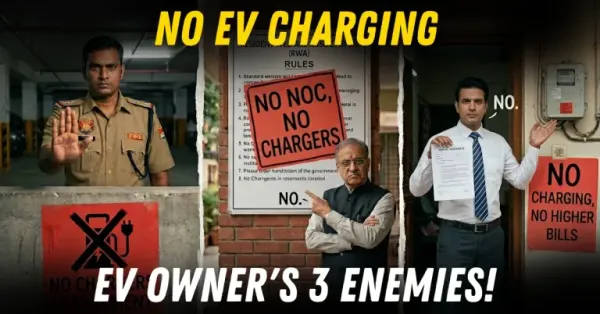 Fire department official, RWA official and landlord saying No to EV charging Fire department official, RWA official and landlord saying No to EV charging