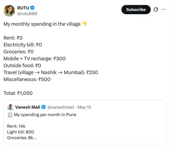 Screenshot of the post