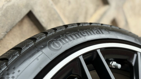Continental logo on tire
