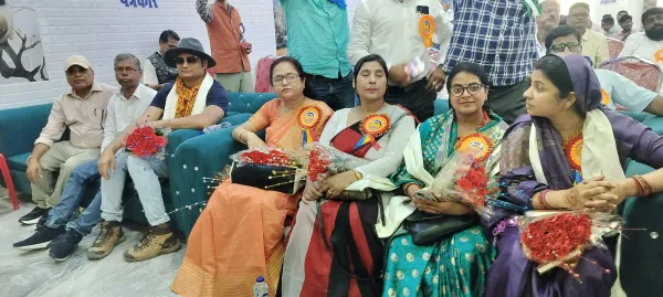 District level press conference of NUJ organized in Bhaptiyahi, Supaul  