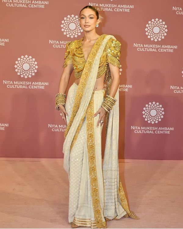 Gigi Hadid Saree Look