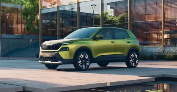 skoda kylaq front