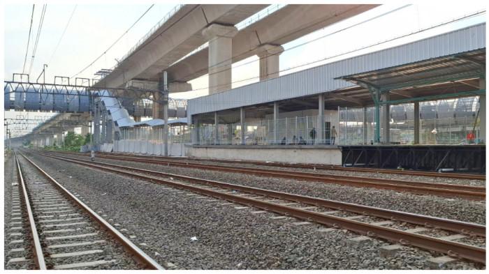 STASIUN KRL JIS - Pantauan terkini progres pembangunan Stasiun KRL JIS hg