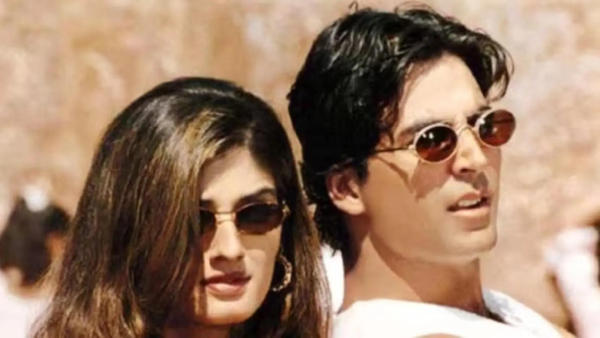 Raveena Tandon and Akshay Kumar