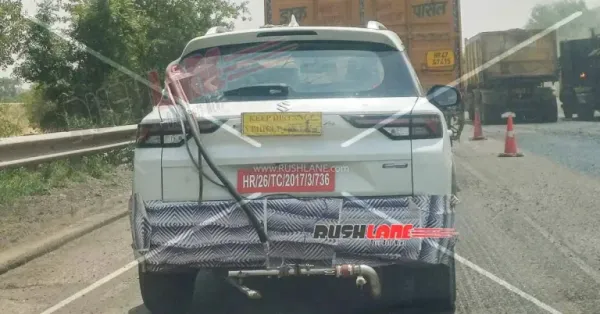 maruti brezza facelift spied maruti brezza facelift spied