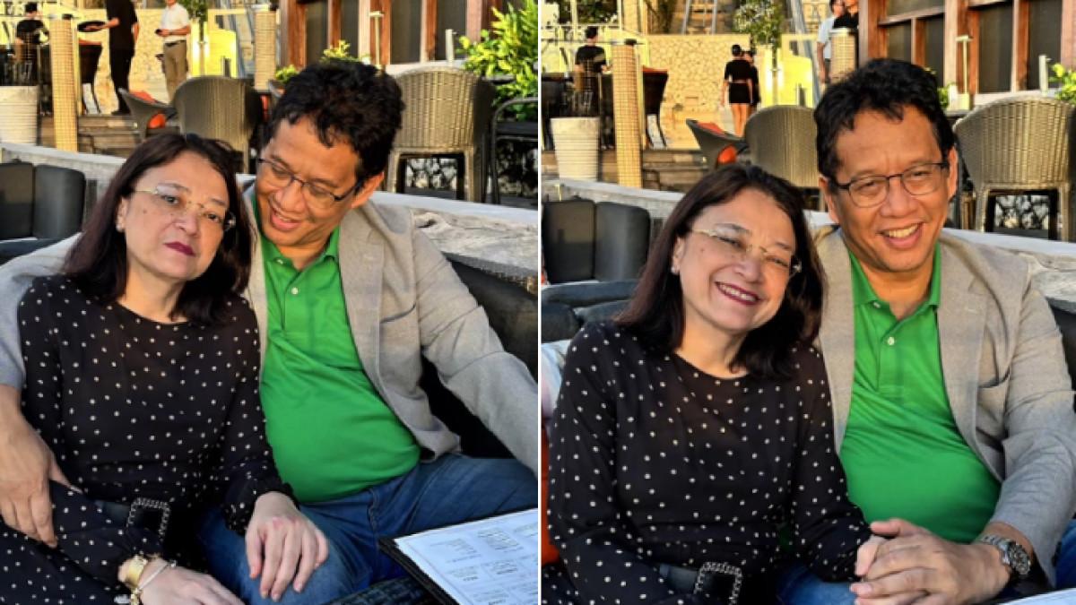 CURHAT MENKEU PURBAYA - Menteri Keuangan Purbaya Yudhi Sadewa bersama istrinya Ida Yulidina