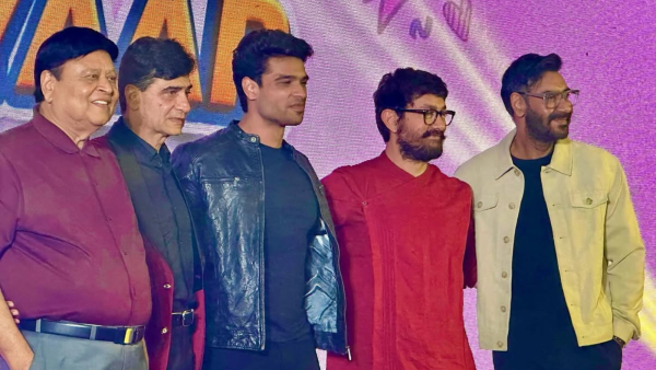 Ajay Devgn And Aamir Khan At Tera Yaar Hoon Mai's Promo Event