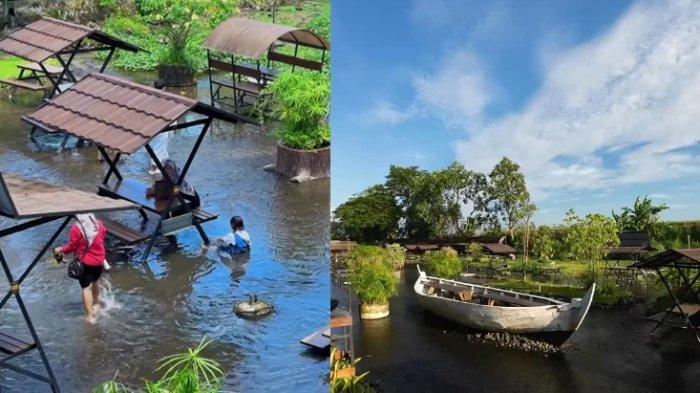 KULINER KLATEN - Suasana di New Ketjeh Resto, di Wangen, Polanharjo, Kabupaten Klaten, Jawa Tengah. Berikut rekomendasi tempat makan keluarga di dekat Umbul Ponggok.